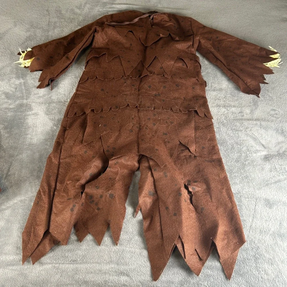 Spooktacular Creations Kids Scarecrow Pumpkin Halloween Costume Brown M 8-10